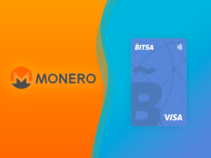 Recargar tarjeta Bitsa con Monero XMR